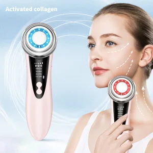 4 in 1 Facial Massager LED Light Vibration Cleaning Anti Aging