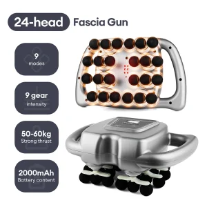 16-Head High-Frequency Fascia Massage Gun